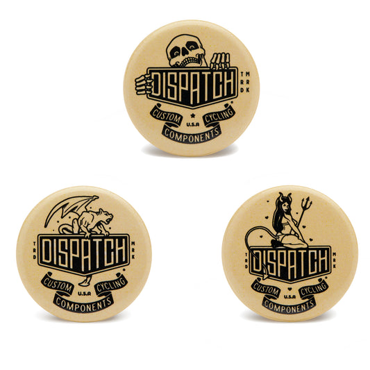 Dispatch Custom Cycling Components Logo Pins